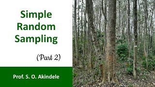 Simple Random Sampling (Part 2)