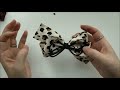 리본공예 diy세트 bk933 럭스 호피 리본핀 만드는 방법 hairbow tutorial