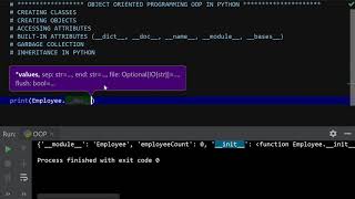 Object Oriented Programming in Python Tutorial 4 Inbuilt Attributes + Creating Subclasses