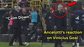 Carlo Ancelotti's Reaction on Vinicius Jr Goal vs Barcelona 🥶