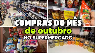 Compras do mês pra um casal/ organização dos temperos fiz janta e almoço pro dia seguinte