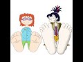 my feet chuckie and kimi my sisters