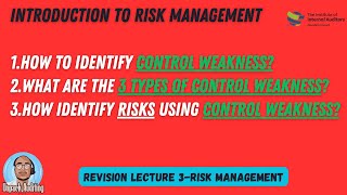 How to Identify Control Weaknesses and Write Risk Statements | Internal Audit & Risk Management