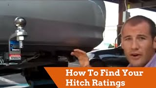 How To Find Your Hitch Ratings For Towing U-Haul Trailers