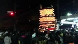 犬山祭り夜車山本町交差点どんでん