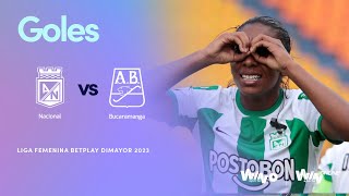 Nacional vs. Bucaramanga (goles) | Liga Femenina BetPlay Dimayor 2023 |   Fecha 14