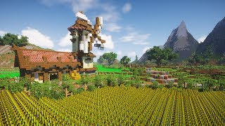 Transforming a Plains Biome | Minecraft Farm Build Timelapse [DOWNLOAD]