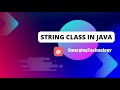String class in Java 1/2