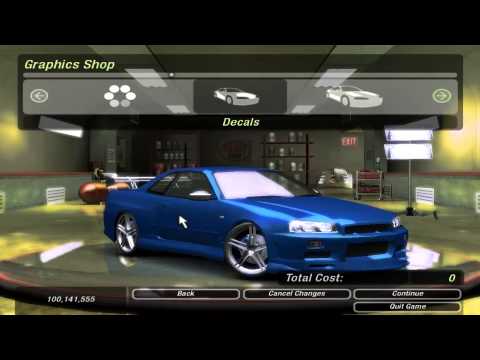 Car Castomization - NFS Underground 2 HD : Nissan Skyline R34 Customization Car Castomization - NFS Underground 2 HD : Nissan Skyline R34 Customization