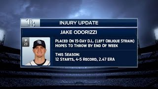 LAA@TB: Broadcast booth update Odorizzi's injury