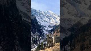 Beautiful Snow capped Mountain 🏔️😍 #ytshorts #snow #manalitour #trendingshorts #manalilove