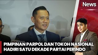 Satu Dekade Partai Perindo, Sejumlah Tokoh Parpol Terlihat Hadir - iNews Sore 22/12