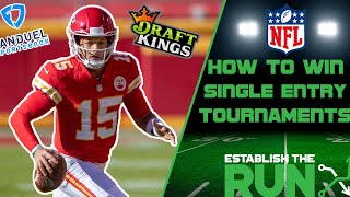 $50,000 Winner! How to win DFS Single Entry Tournaments