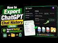 How to Export ChatGPT Chat History (2026) – Save & Backup All Conversations
