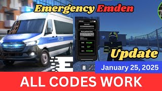 *ALL Codes Work* Emergency Emden ROBLOX, January 25, 2025