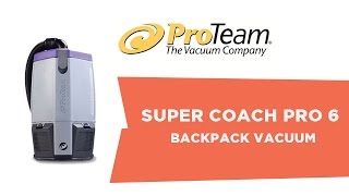 Pro-Team Super Coach Pro 6 Backpack Vacuum