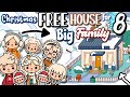 Christmas FREE HOUSE For BIG FAMILY of 8 Design🎄Toca Boca House Ideas✨[House Design] TocaLifeWorld