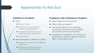 Conceptualizing the Soul II: Mini Lecture