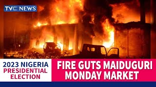 (WATCH) Jesse Tafida Gives Updates On Maiduguri Monday Market Fire