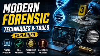 Modern Forensic Techniques & Tools Explained | Digital Forensics, DNA, Fingerprints & Ballistics