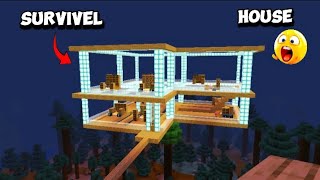 minecraft how to make survival house  #video #2025 #minecraftsurvival #minecraftbuilding