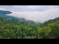 breakfast with a view at baan pa muang thuean บ้านป่าเมืองเถื่อนดอยสกาด doi sakad nan thailand.