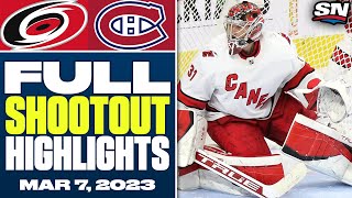 Carolina Hurricanes at Montreal Canadiens | FULL Shootout Highlights - March 7, 2023