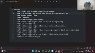 tutorial javascript tipe data dan pengerjaan quiz