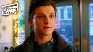 Spider-Man No Way Home: Peter Visits the Coffee Shop Ending Scene (Tom Holland,