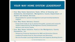 Rapid Re-Housing Webinar: Lessons from Montgomery County, PA
