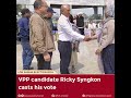 VPP candidate Ricky Syngkon casts his vote #shorts