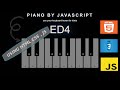 speed code || make piano by javascript ||صنع بيانو من خلال جافا سكربت