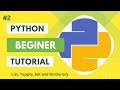 Python tutorial   beginner #2 list, tuple, set, dictionary