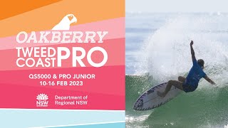 WATCH LIVE Day 2 of the Oakberry Tweed Coast Pro