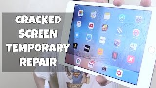 Temporary Repair for Cracked Screen