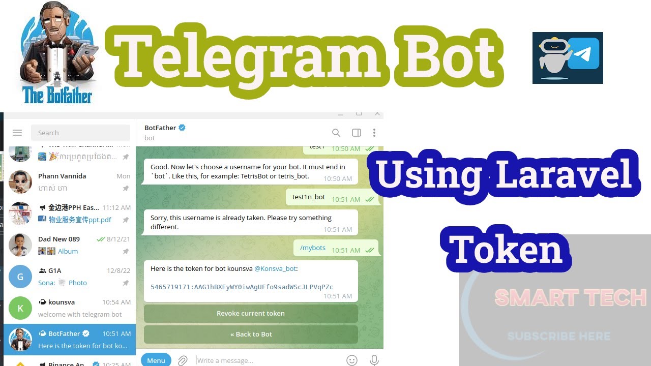 Telegram Bot With Laravel | TELEGRAM BOT LARAVEL | PHP - YouTube