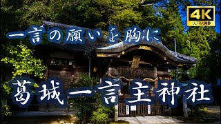 一言の願いを胸に～葛城一言主神社と彼岸花～ 奈良県御所市 神社巡り 4K