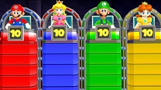 Mario Party 9 MiniGames - Mario Vs Peach Vs Luigi Vs Daisy (Master CPU)