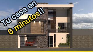 Como diseñar tu casa - Increíble vivienda de 10x10metros - Tu casa en 6 minutos