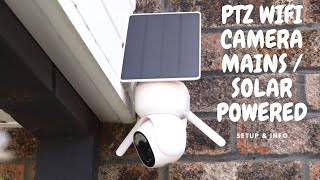 Vyze-Link PTZ WIFI CAMERA (MAINS / SOLAR POWERED) SETUP \u0026 INFO, EASY INSTALL