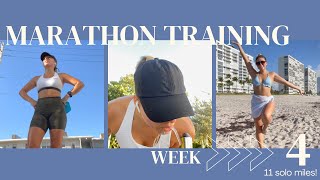 MARATHON TRAINING WEEK 4 // Long run tips and struggles