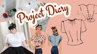 Making a 1940's Style Eyelet Button Back Blouse - Summer Sewing 2019