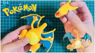 【ポケモン粘土】ポケットモンスター リザードン 粘土で作ってみた！ pokemon Clayart