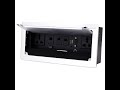 BOXNUBE Flip Top Cable Cubby Box with HDMI, Audio, LAN, USB & Power Ports