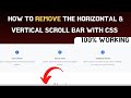 How to Remove/Hide The Horizontal Scroll Bar with CSS  / Vanish the Horizontal Scroll Bar Easily