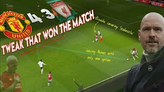 How Ten Hag Tweak Ended in Comeback Win: Manchester United 4-3 Liverpool - Tactical Analysis