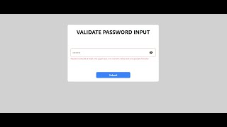 #5 Validate Password Input with React Hook Form v7 - React Micro Project for Beginners