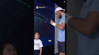 Berrettini's ADORABLE Chat With Mascot 🥹