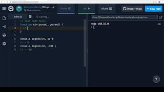 Eloquent JavaScript Read-Along - Functions - Exercises - Minimum