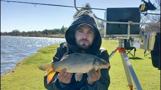 Fishing for carp at klerksdorp dam